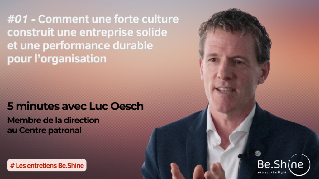 Photo de Luc Oesch suite à un échange avec Be Shine